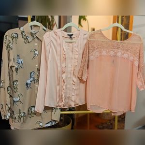 Pink Blouse Lot - SOLD